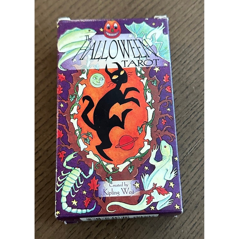 The Halloween Tarot Deck Kipling West Black Cat Spooky Divination New Open Box